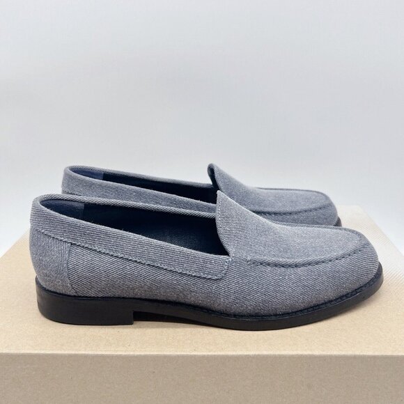 Manolo Blahnik Dineguardo Women’s Flats Loafers Blue Denim EU 37 US 7 - Picture 5 of 11